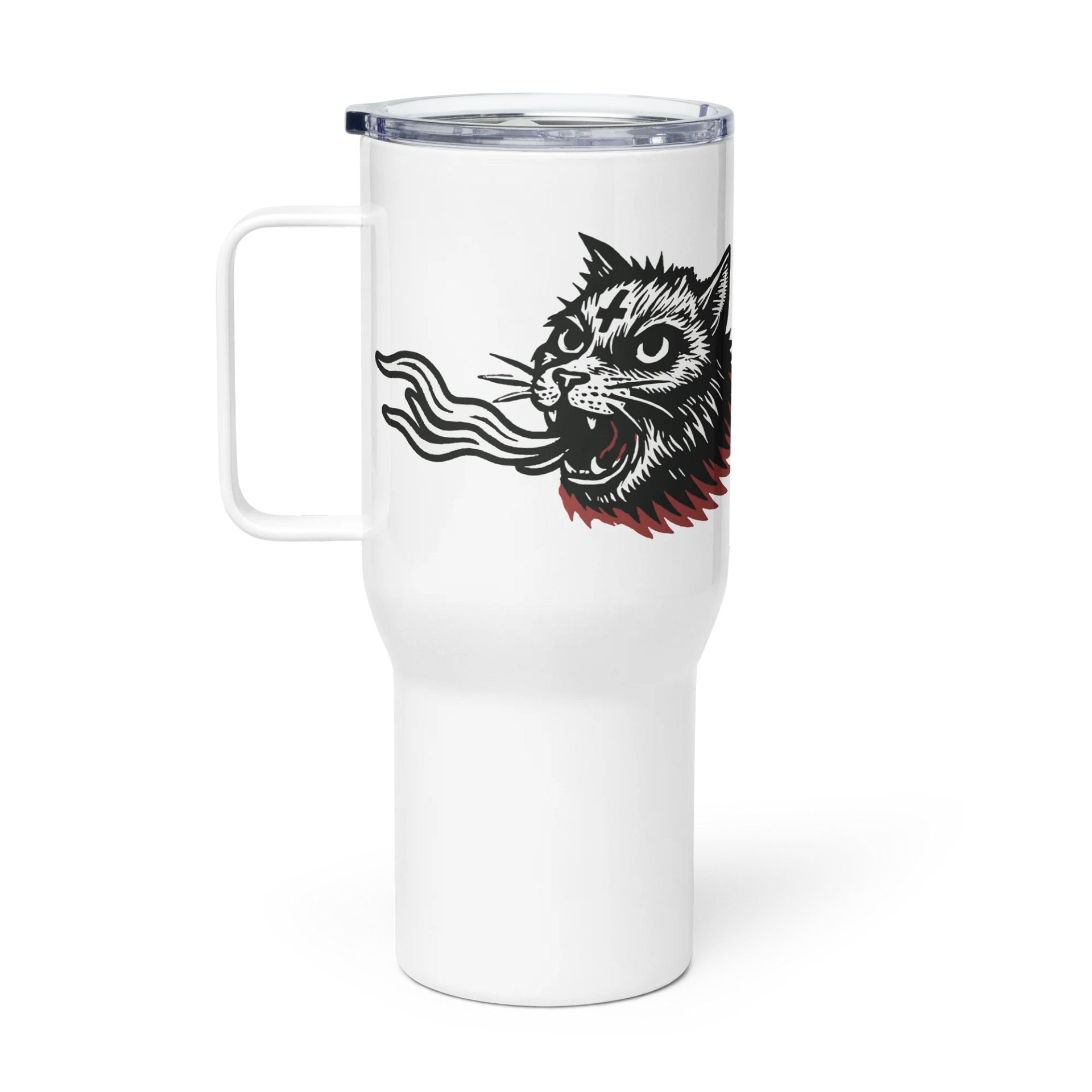 FLAME CAT LOGO TRAVEL MUG product image (1)