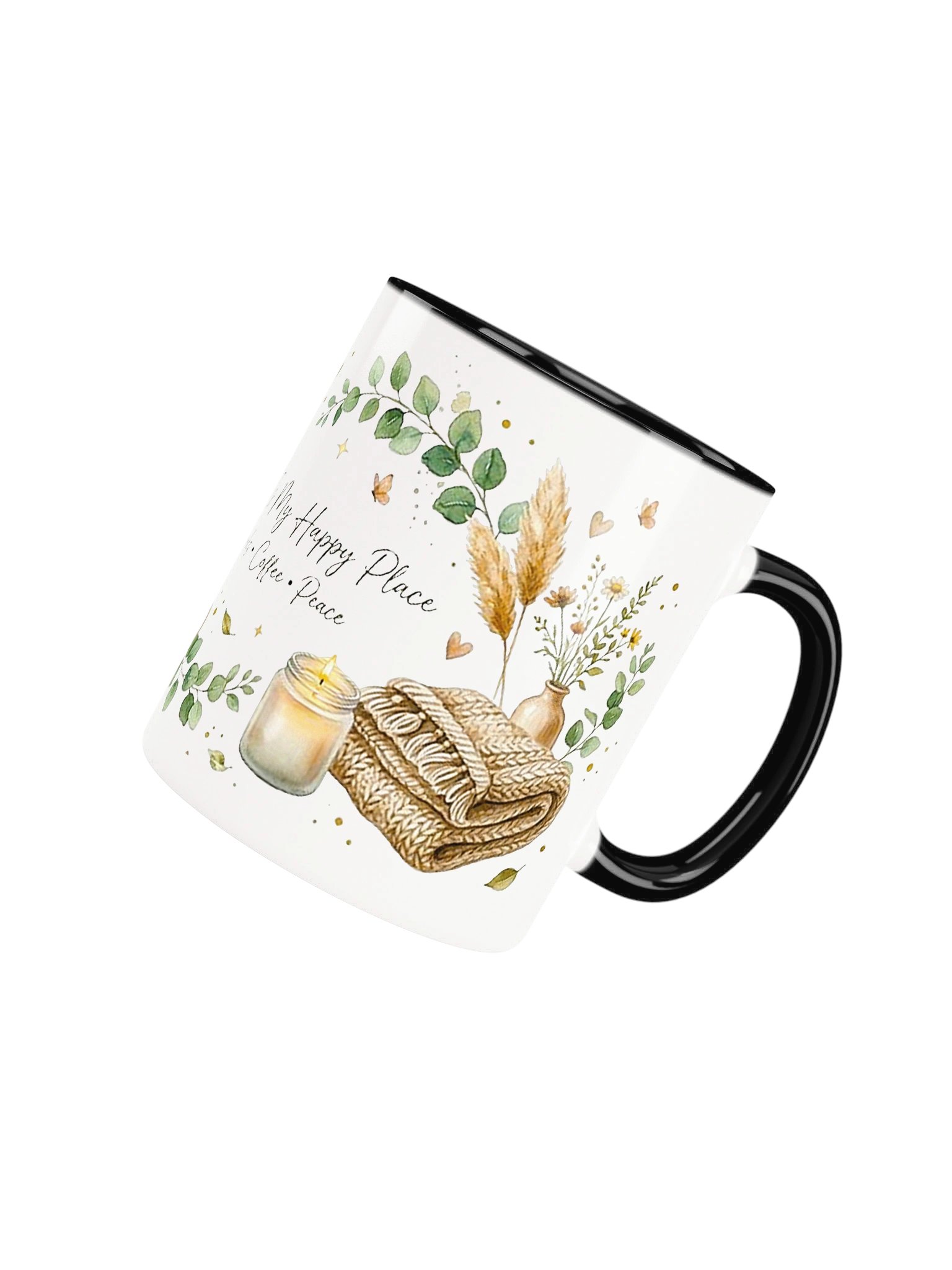 Home Is My Happy Place Cozy Aesthetic Accent Mug product image (62)