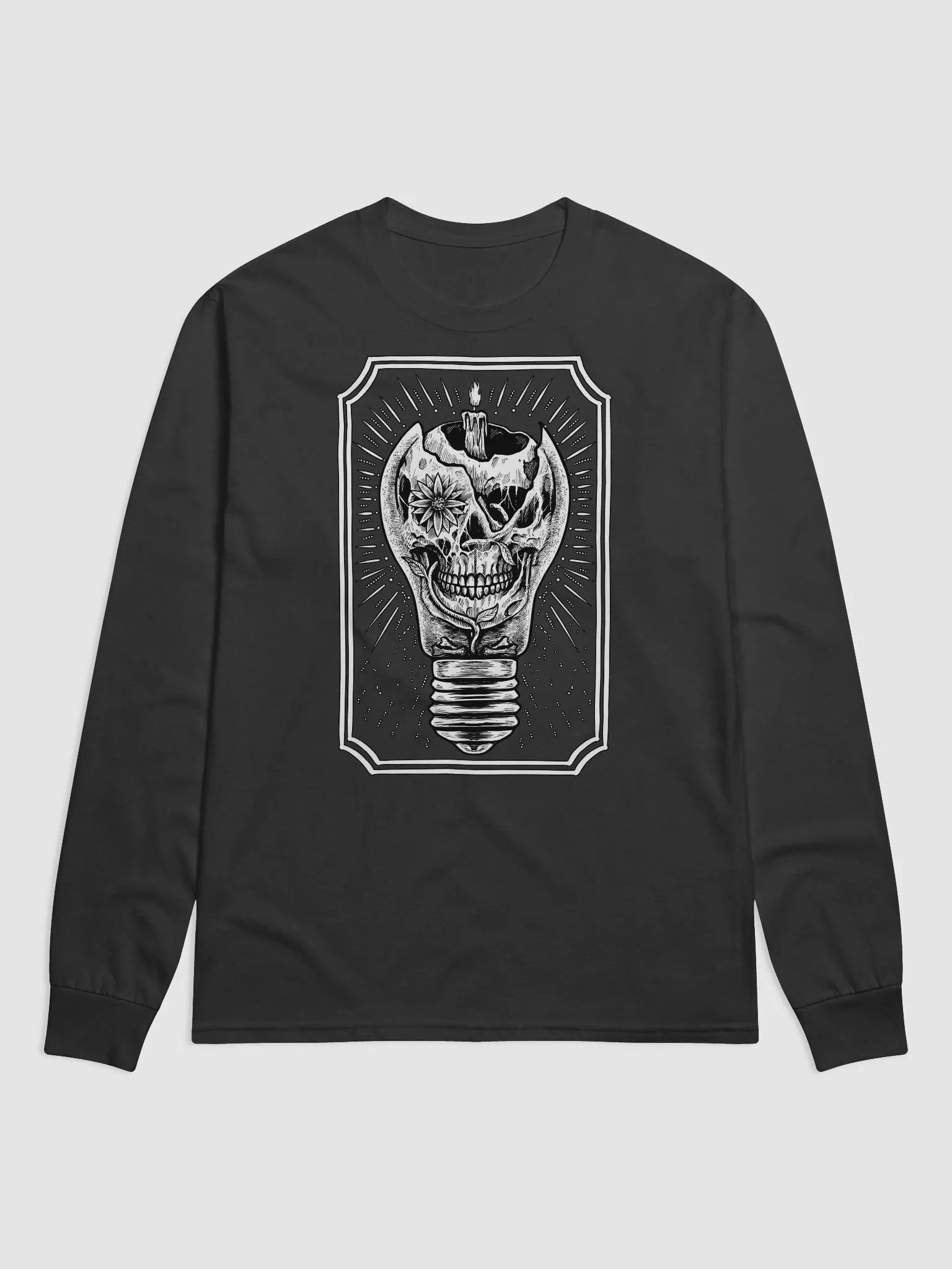 Light Bulb Skull Long Sleeve Tee product image (1)