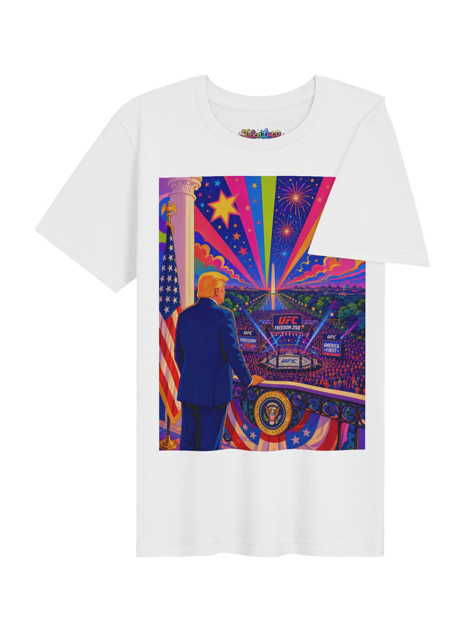 Freedom 250 Neon Poster Tee product image (4)