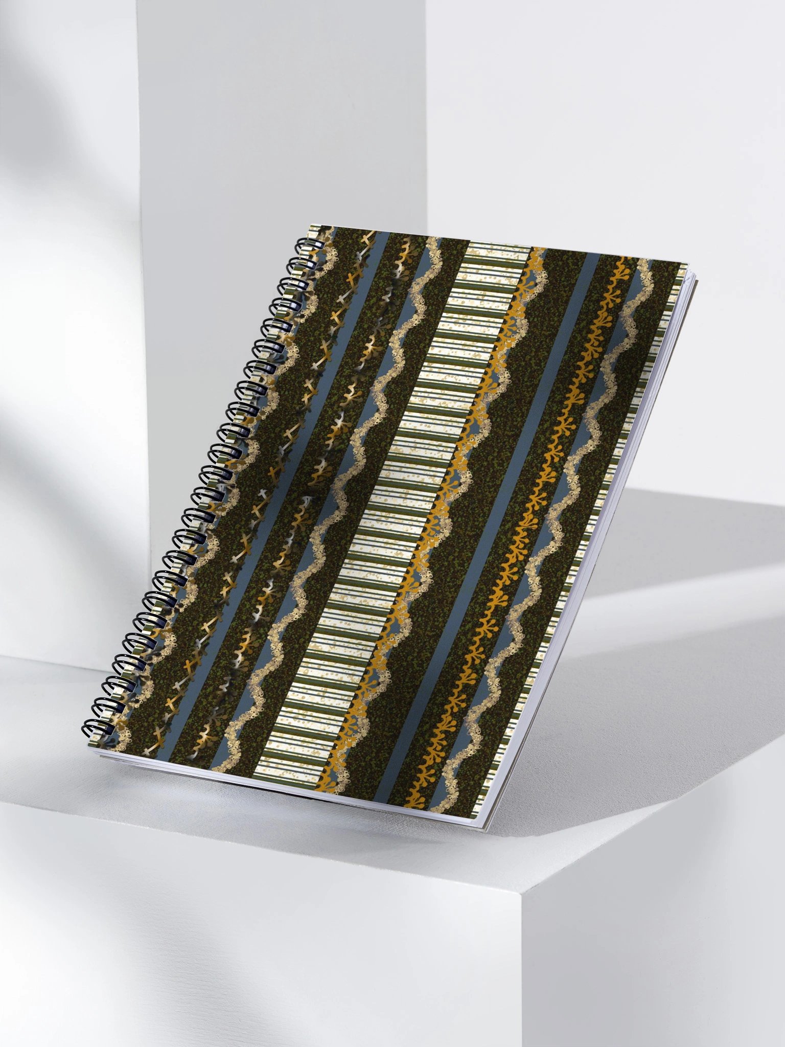 Elegant Stripes Spiral Notebook product image (3)