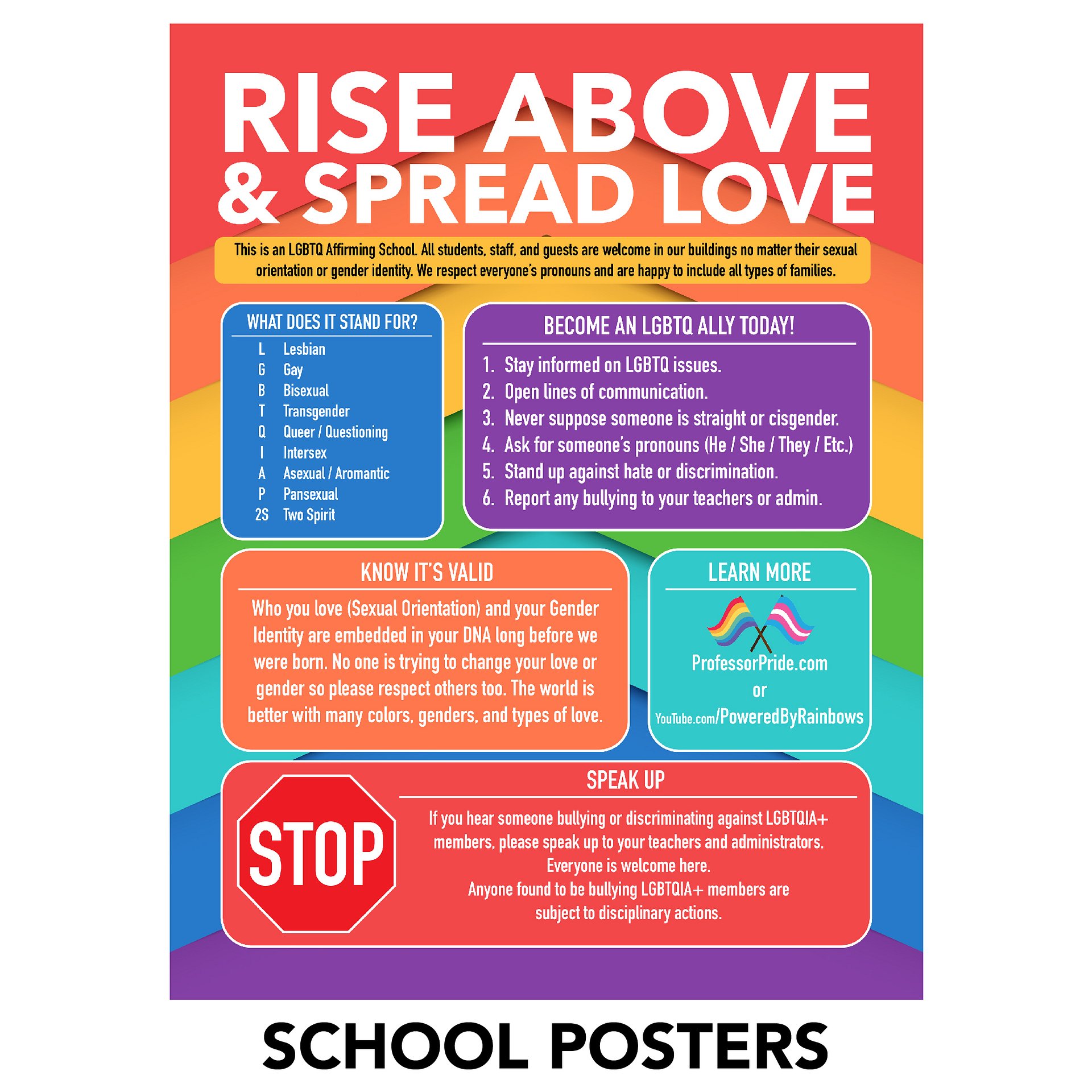 Rise Above Bullying Posters (for Schools) product image (1)