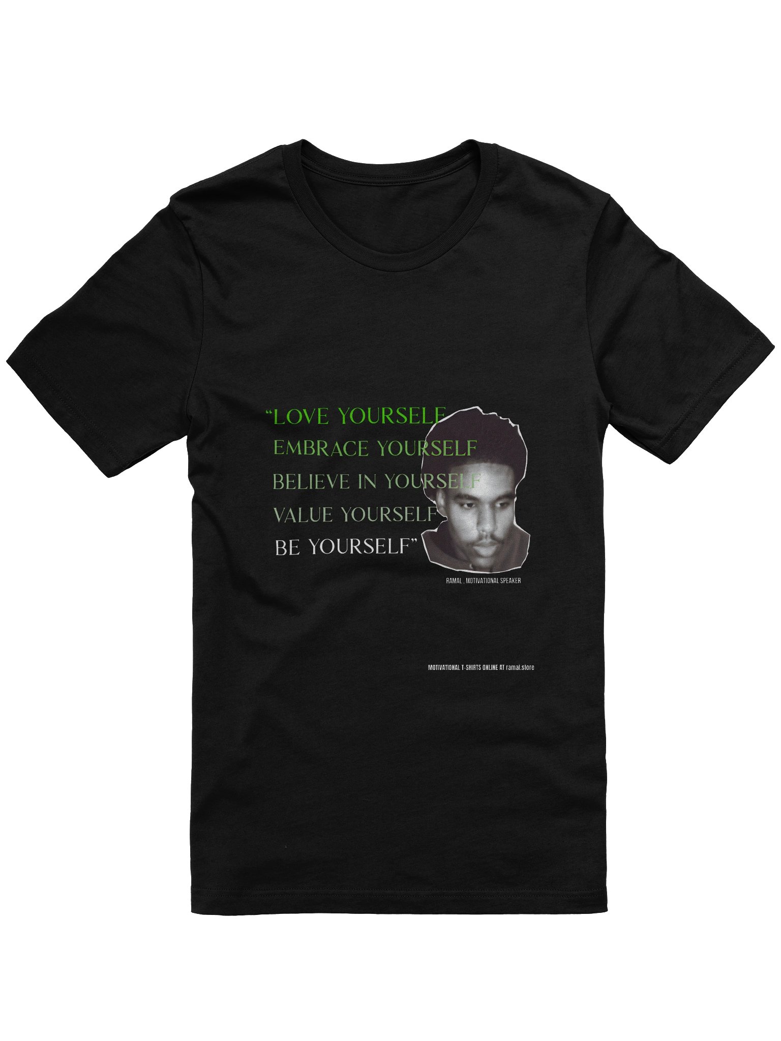 MOTIVATIONAL T-SHIRT - GREEN LETTERS product image (1)