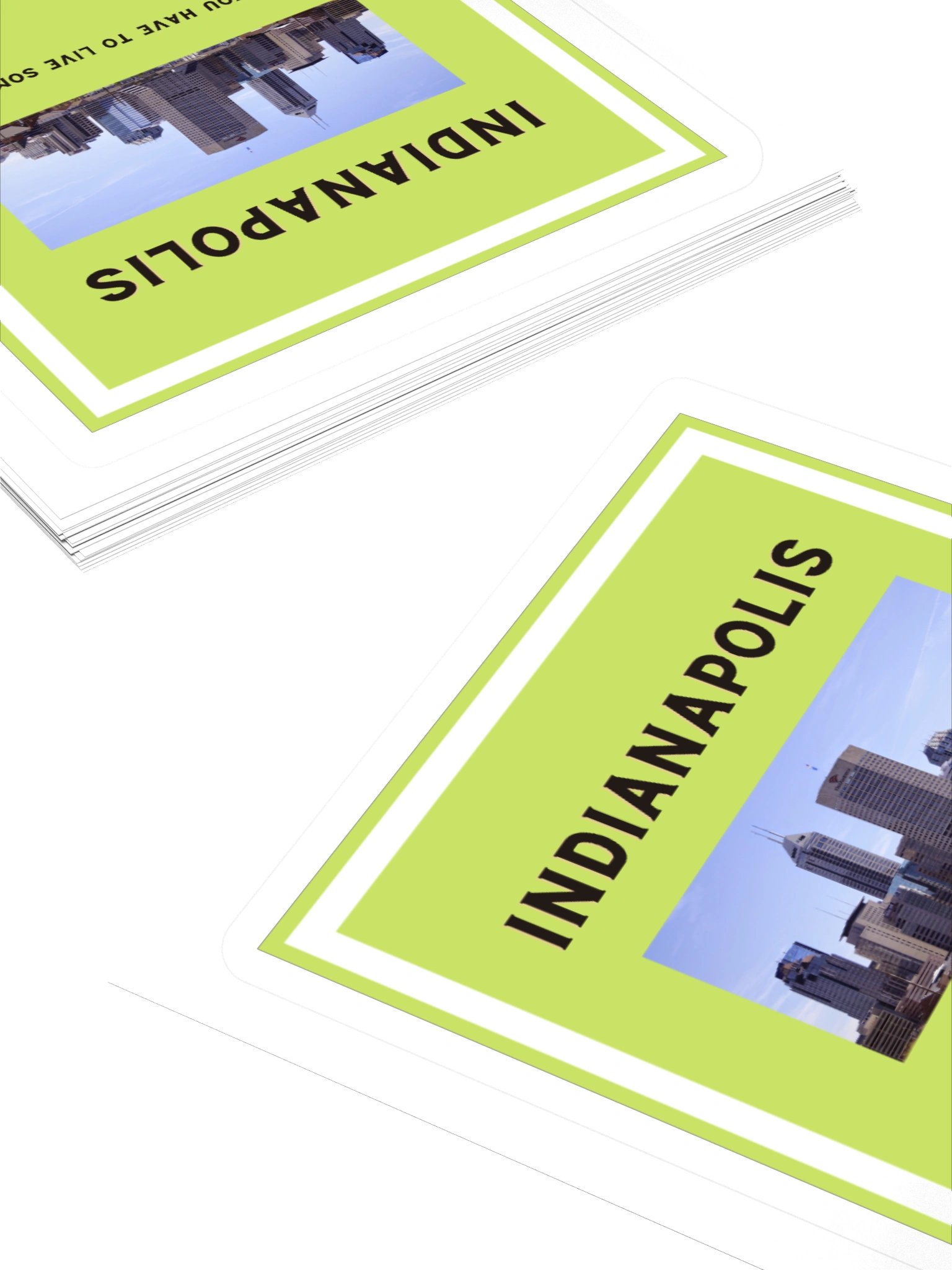 Indianapolis: Because You Have to Live Somewhere Square Sticker product image (4)