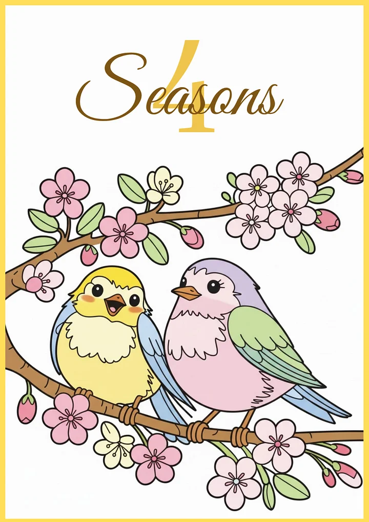 4 Seasons Coloring Book for Adults product image (1)