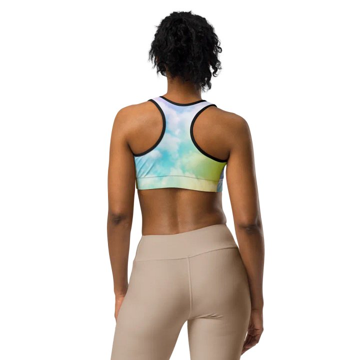 Blur cloud rainbow Design Sports Bra - V5 product image (1)