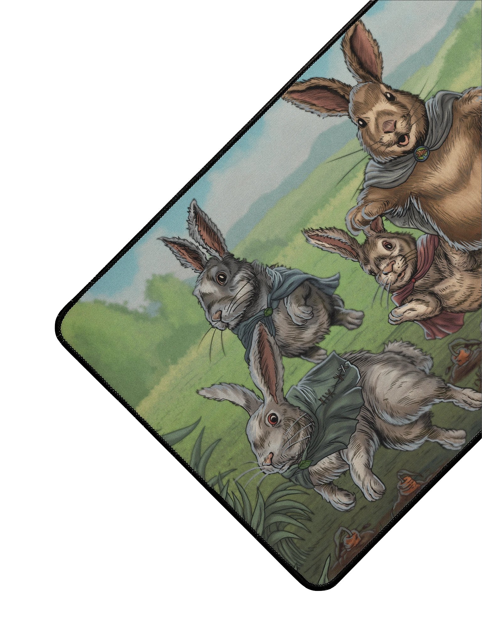 'Rabbits' Hand Drawn Playmat by DarkSideTokens! product image (3)