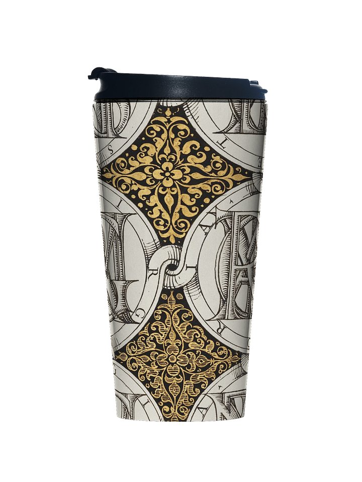 Superimposed Letters. Stainless Steel Mug product image (1)