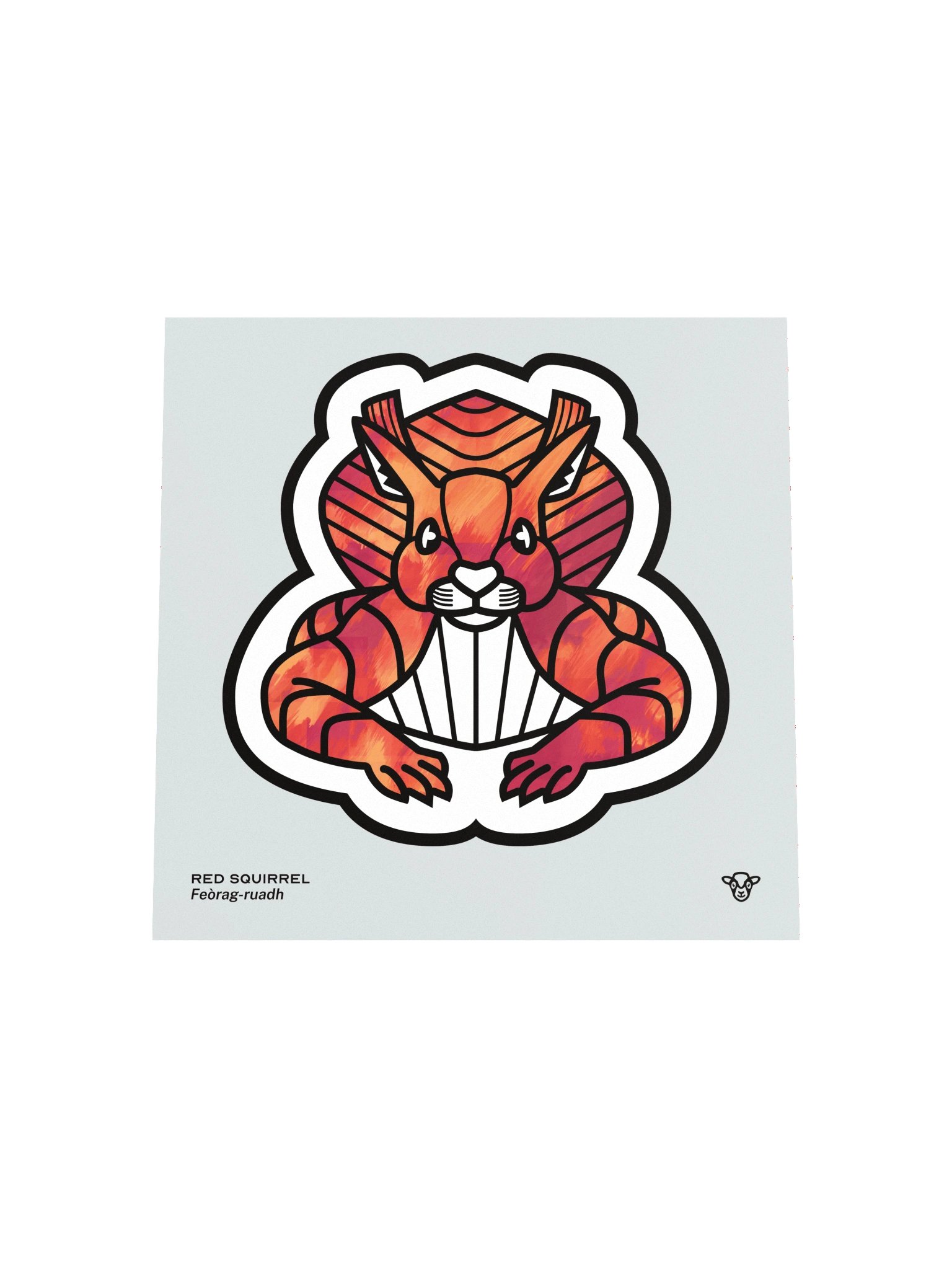 Red Squirrel Matte Square Print product image (4)