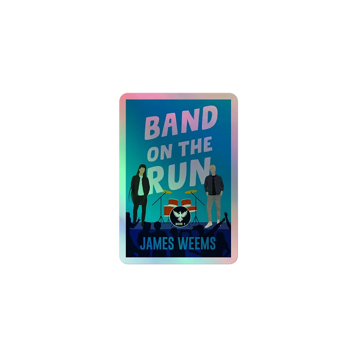 Band on the Run Holographic Sticker product image (1)