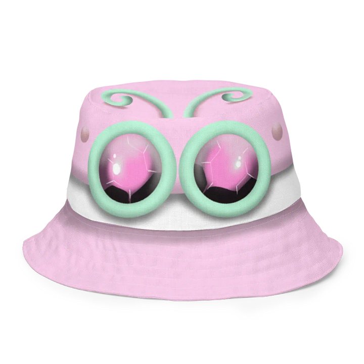 Goggle Hat Pastels - mint and pink - all over print bucket hat - reversible product image (1)