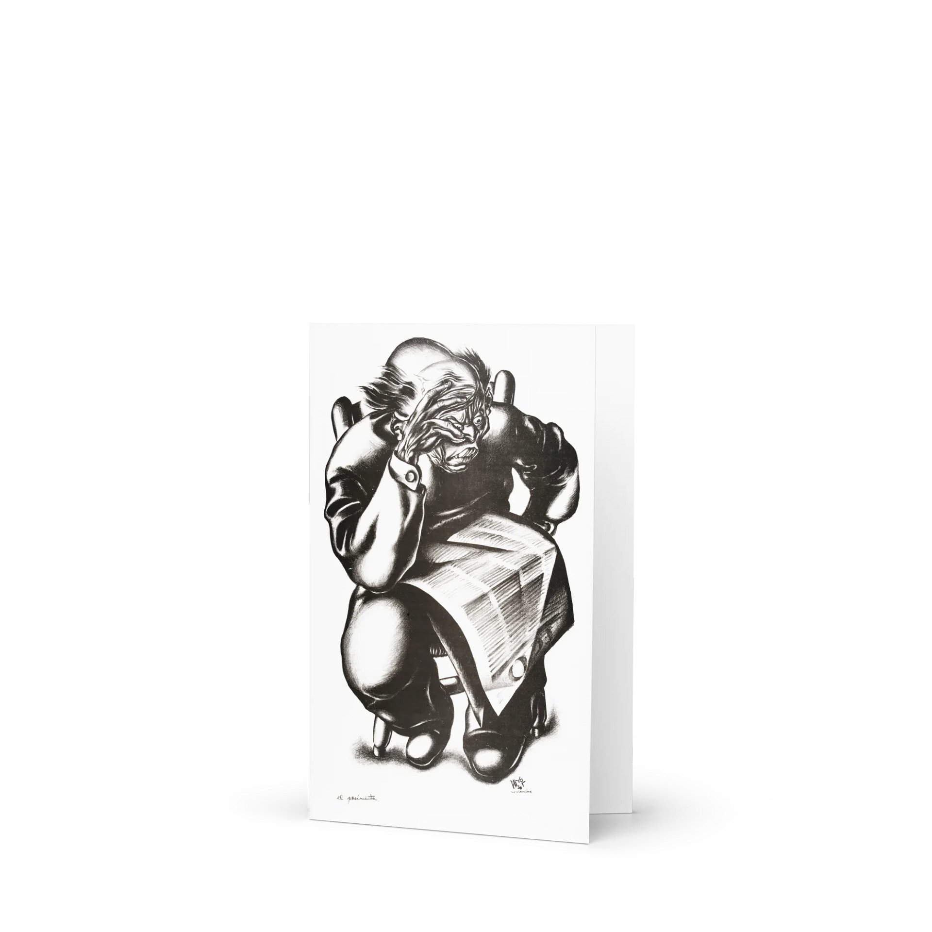The Pessimist Blank Greeting Card product image (2)