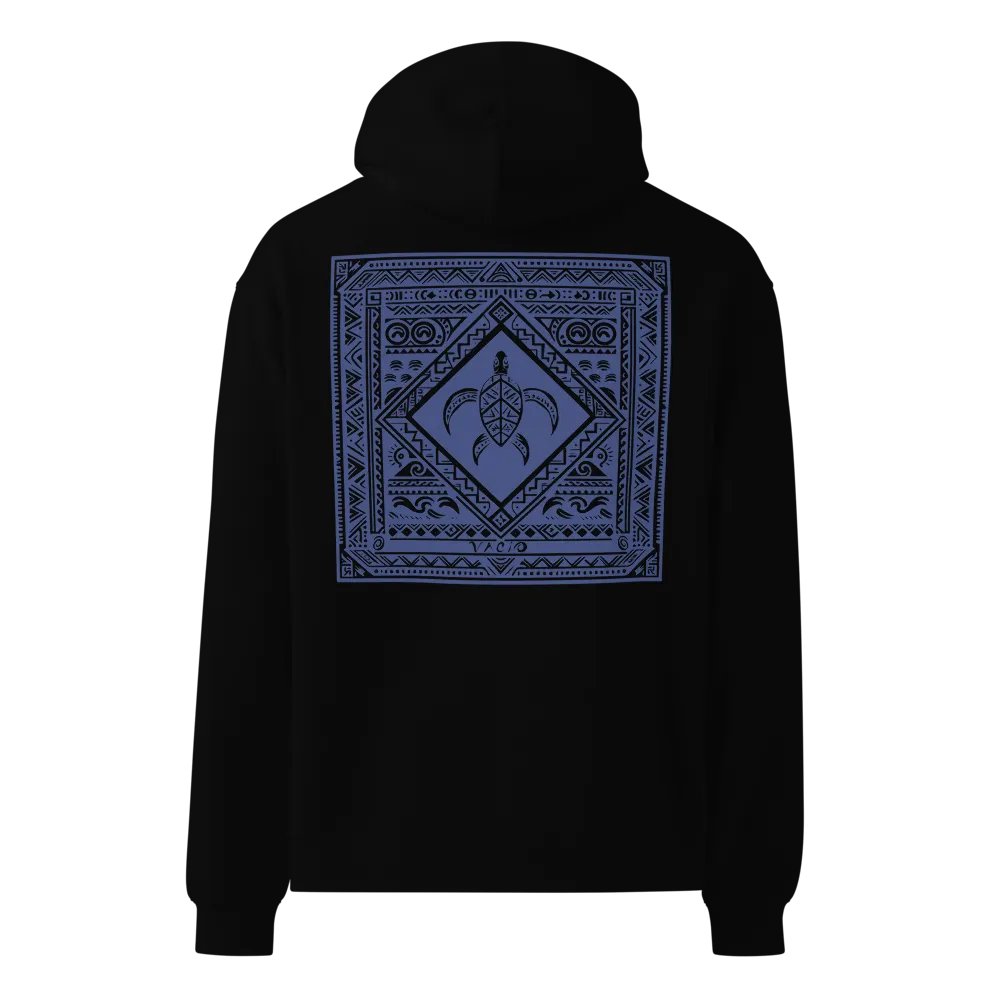 VACIO Tribal Turtle Premium Relaxed Fit Hoodie (B) product image (5)