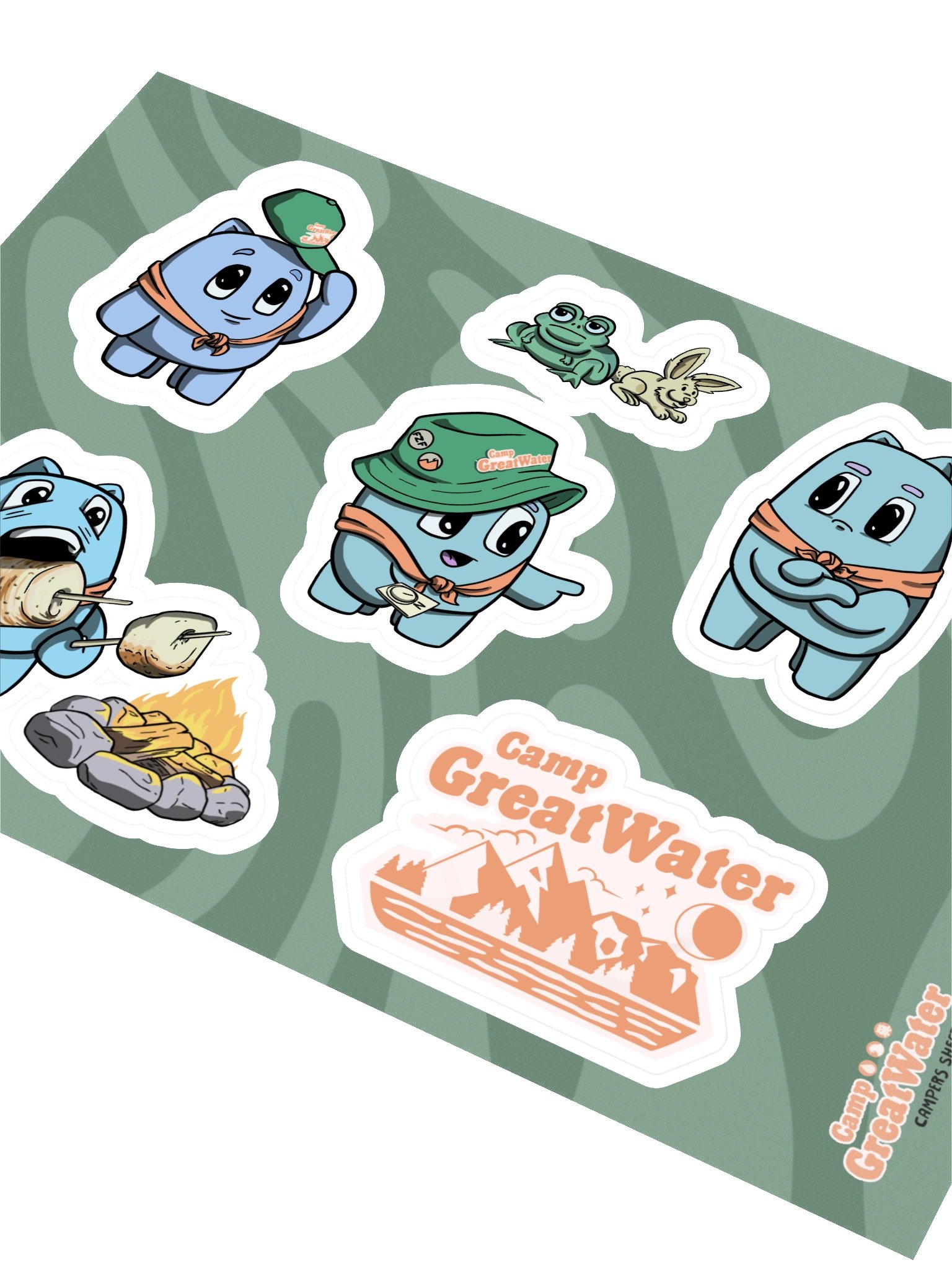 Camp GreatWater Sticker Sheet 1 - Campers product image (2)