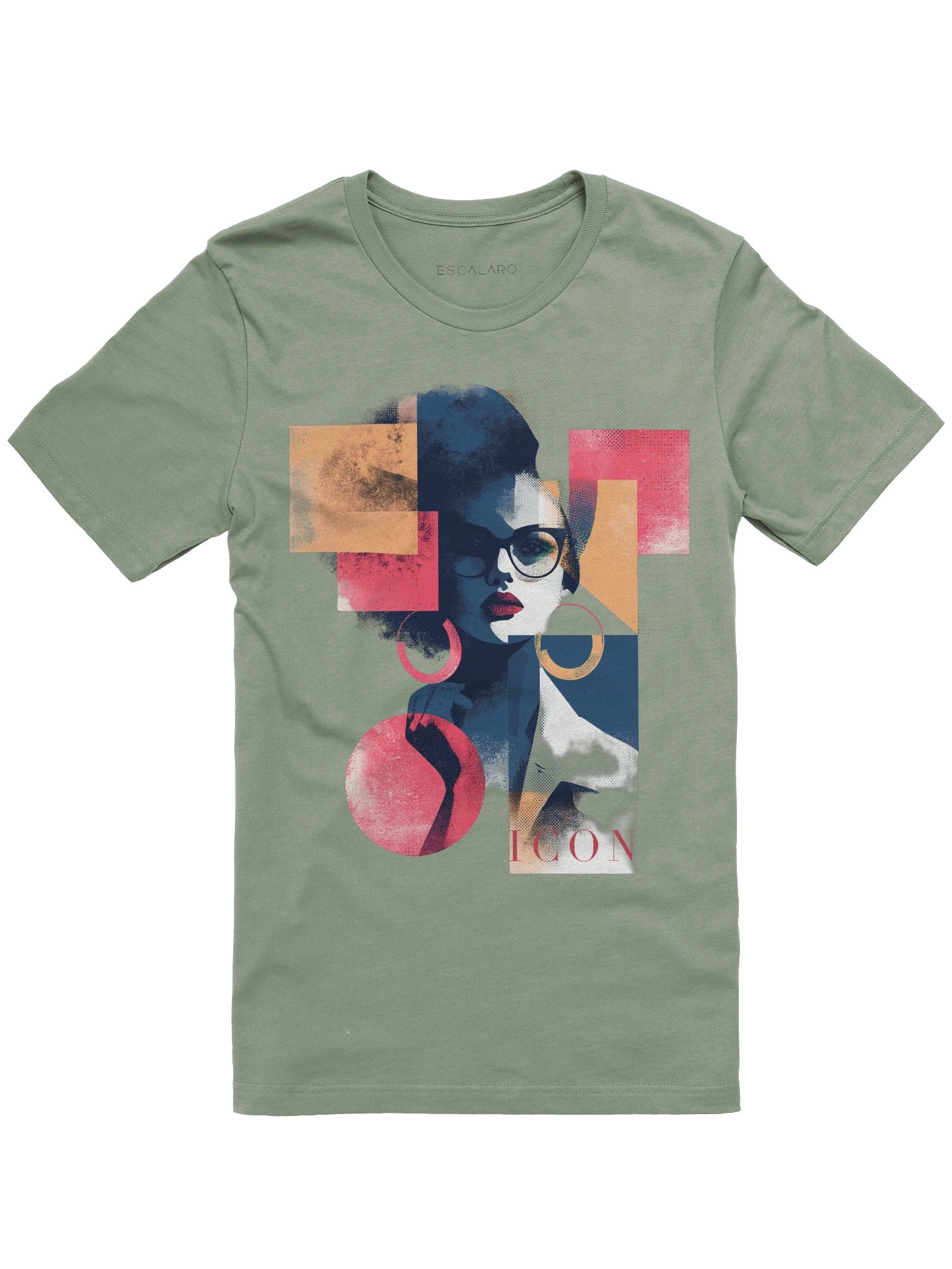 ICON Graphic T-Shirt – Premium Unisex Tee in Soft Cream, Warm Tan & Sage product image (3)