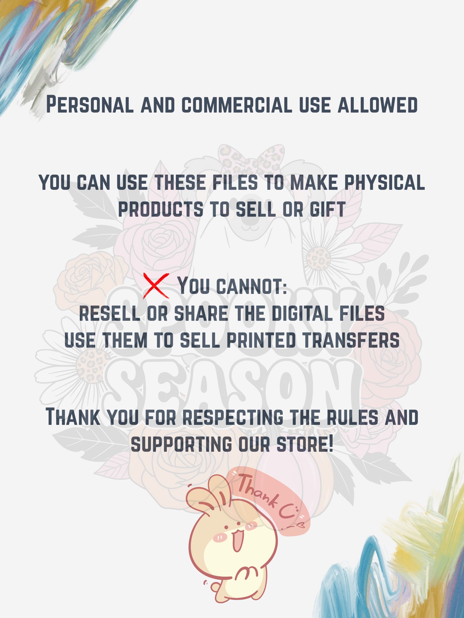 Spooky Season – Ghost Koala with Flowers Digital Print product image (8)