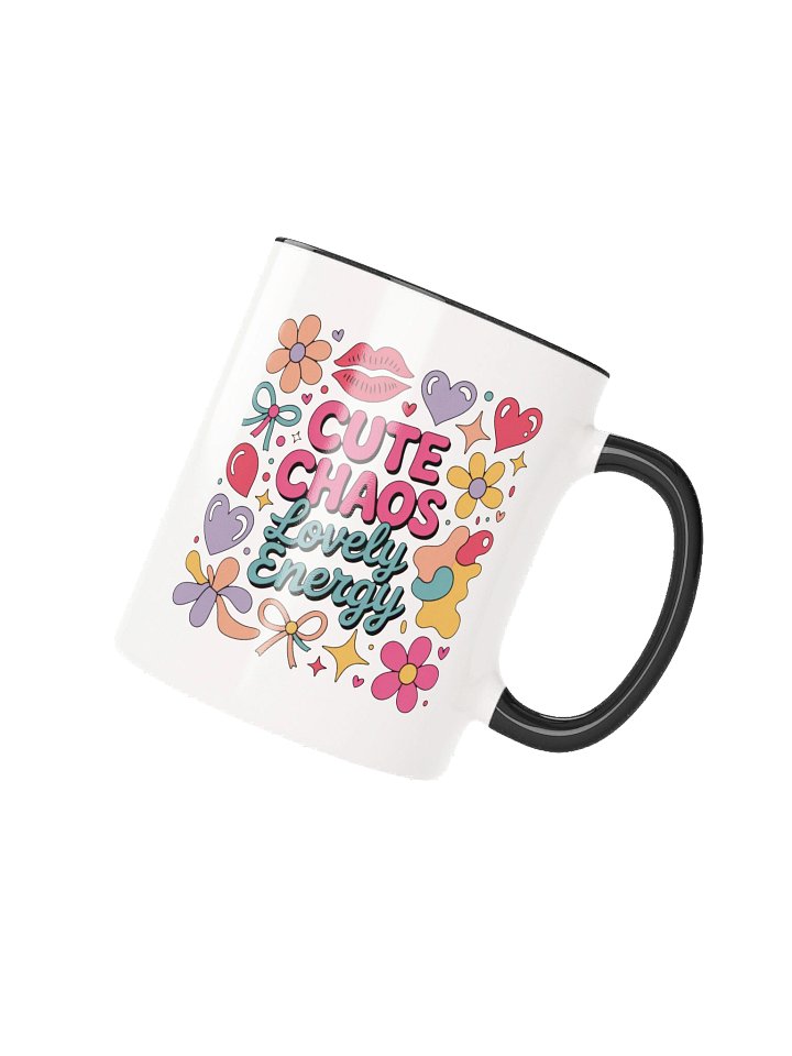 Cute Chaos Lovely Energy Coffee Mug - with Color Inside product image (2)