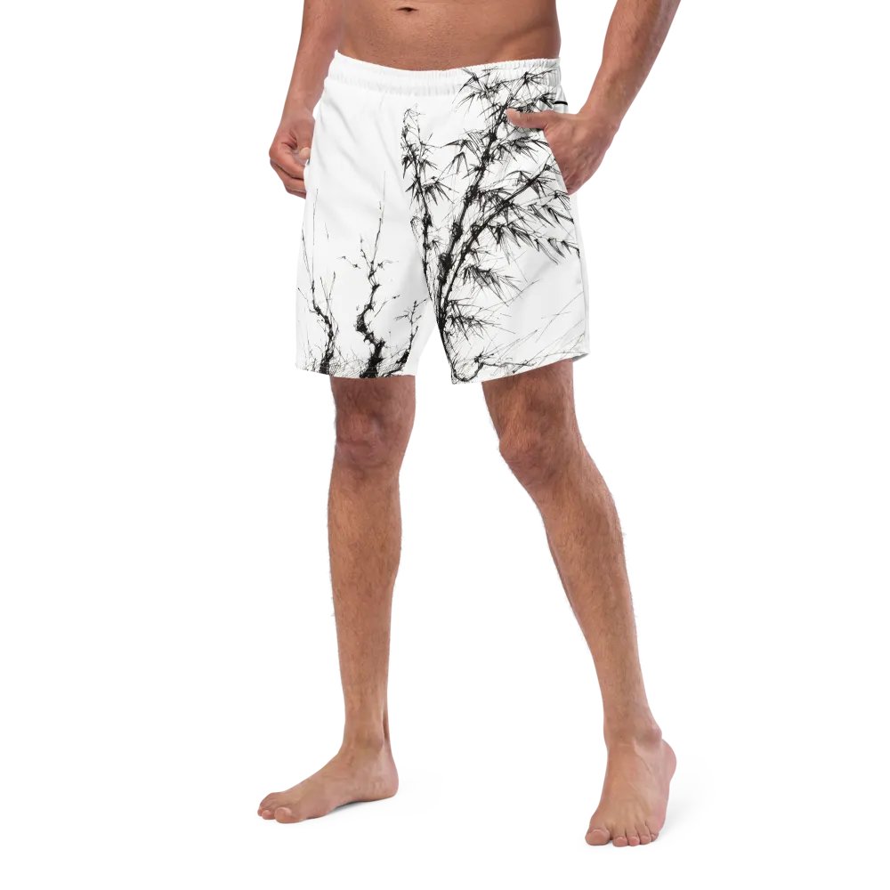 Bamboo Print Swim Trunks product image (7)