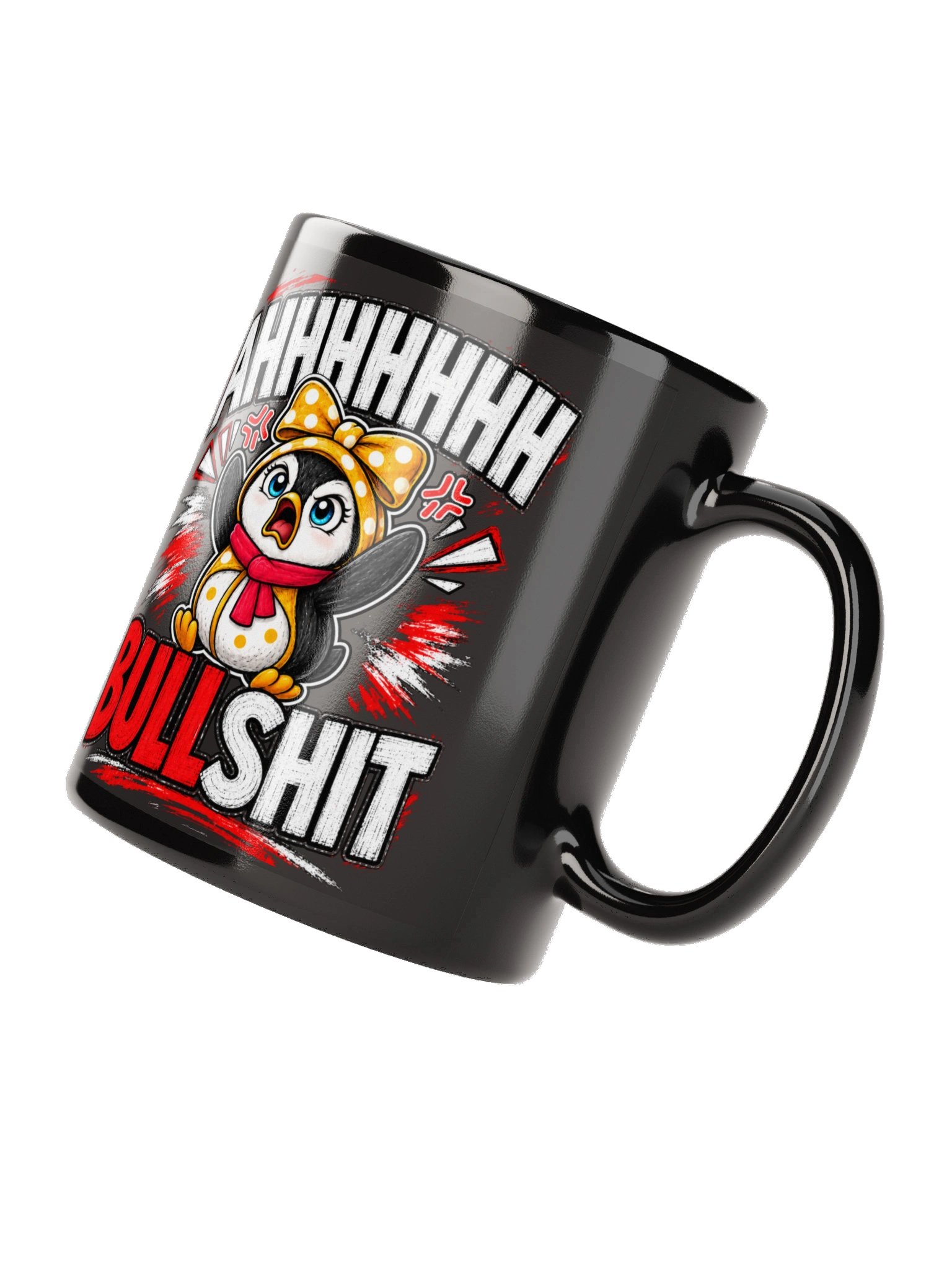 AHHHHHH Bullshit Lulu Black Mug product image (4)