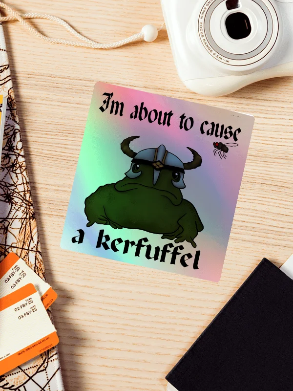 Kerfuffle Frog Holographic Sticker Sheet product image (1)