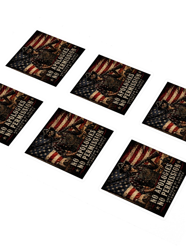 No Apologies - No Permission Kiss Cut Sticker Sheet product image (2)