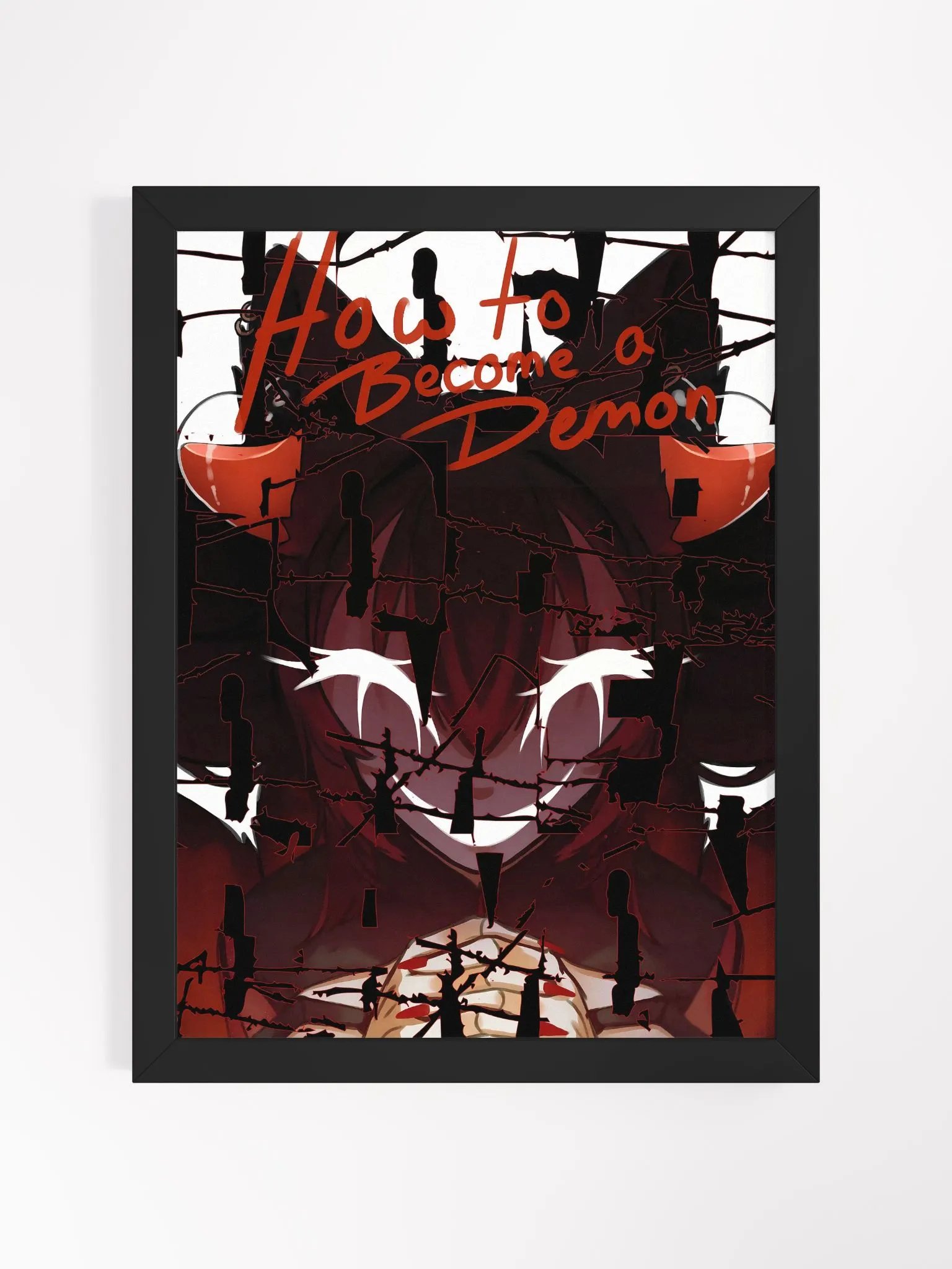 Gerahmtes How to become a Demon - Poster / 4 verschiedene Größen product image (1)