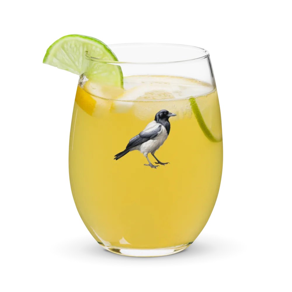 Prestige Crow Stemless Wine Glass - Motif III product image (9)