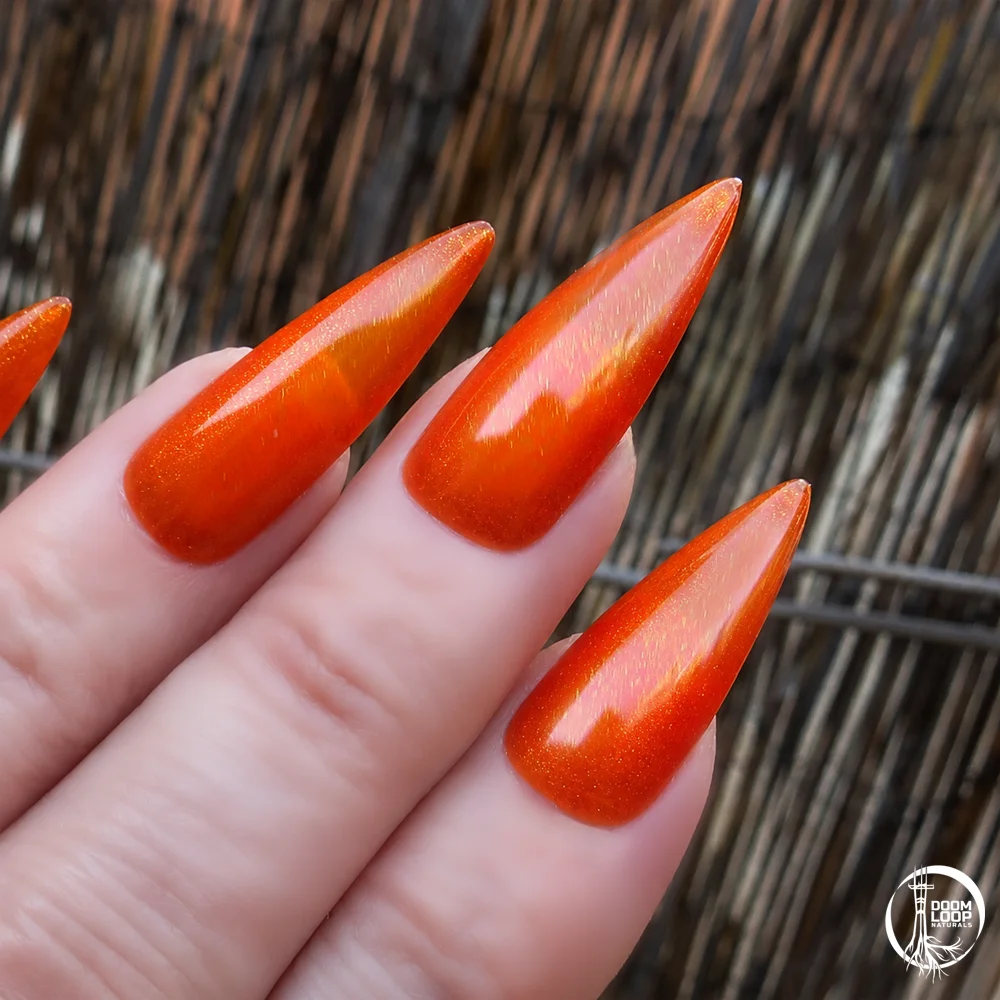 VAPORGLARE - Shimmery Orange Translucent Jelly Nail Polish product image (3)