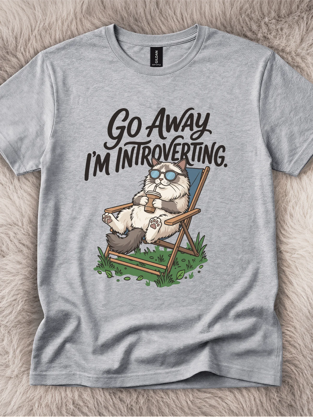 Go Away I'm Introverting Ragdoll Cat Shirt product image (1)