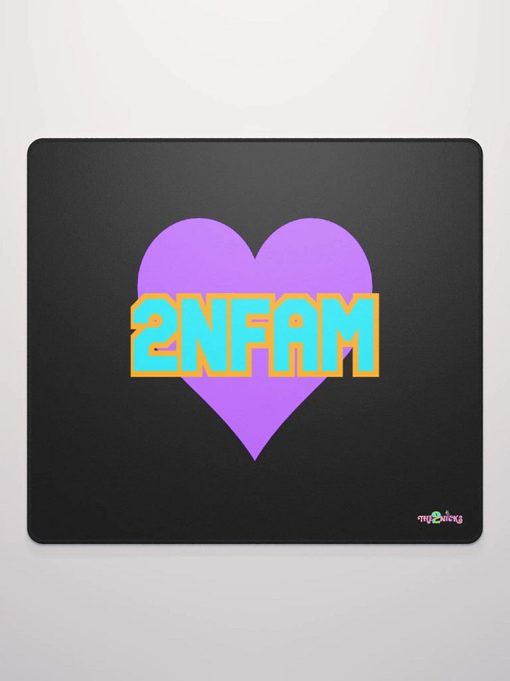 2NFAM Heart Gaming Mouse Pad (Black) product image (1)
