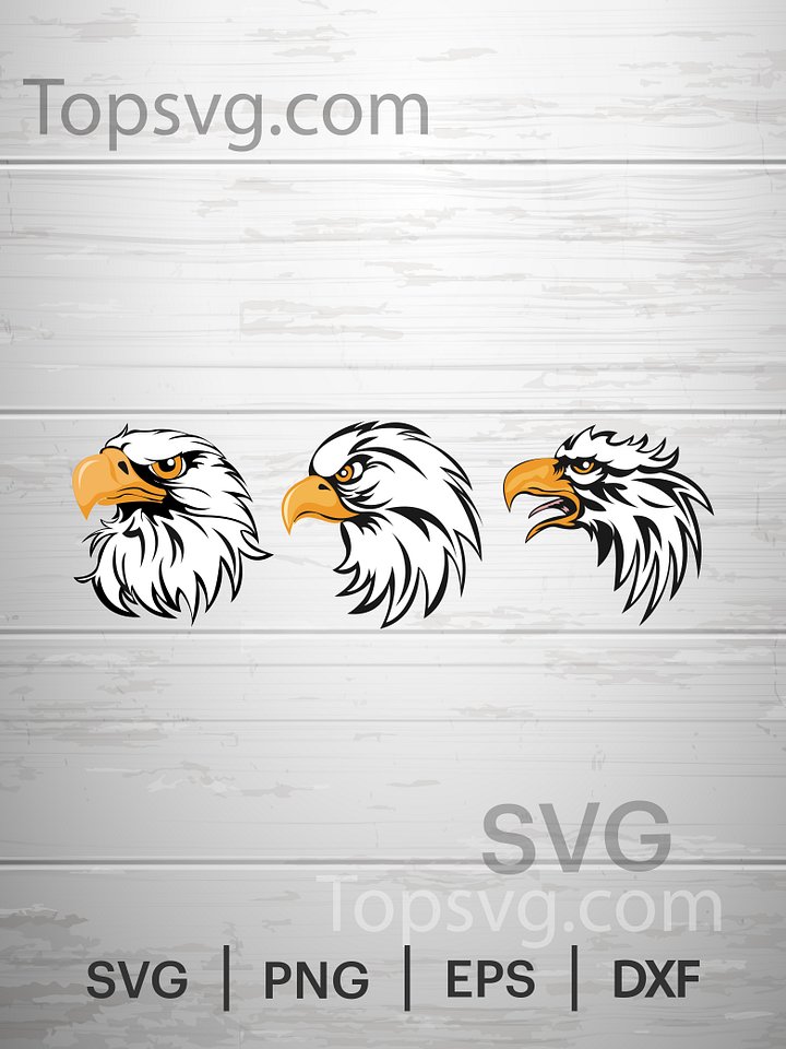 Eagle Svg, Eagle Head svg , Vector, Eagle silhouette, eagle clipart, American bird, Cricut Cutting File. product image (1)