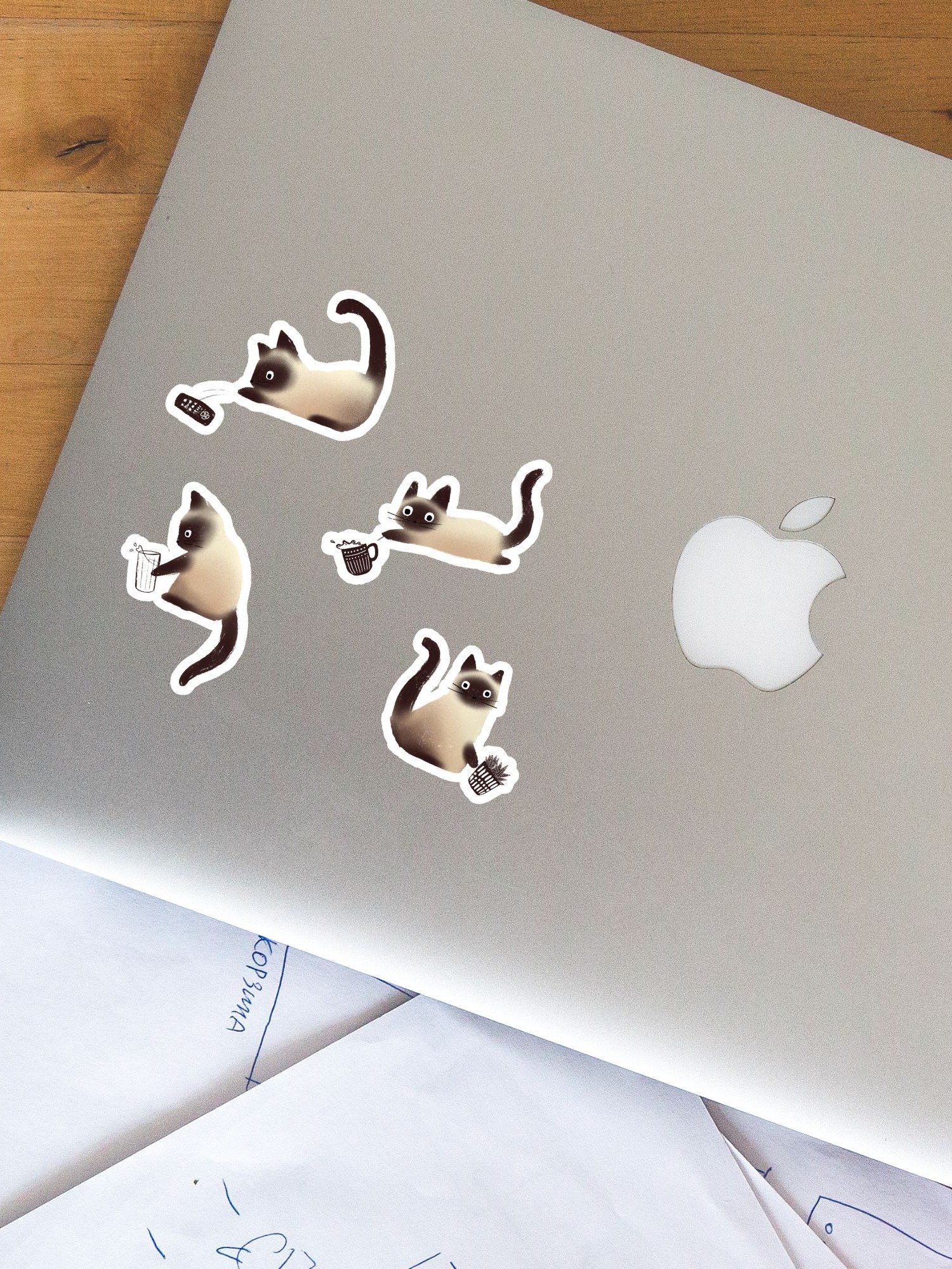 Bad Siamese Cats Knocking Stuff Over Stickers product image (3)