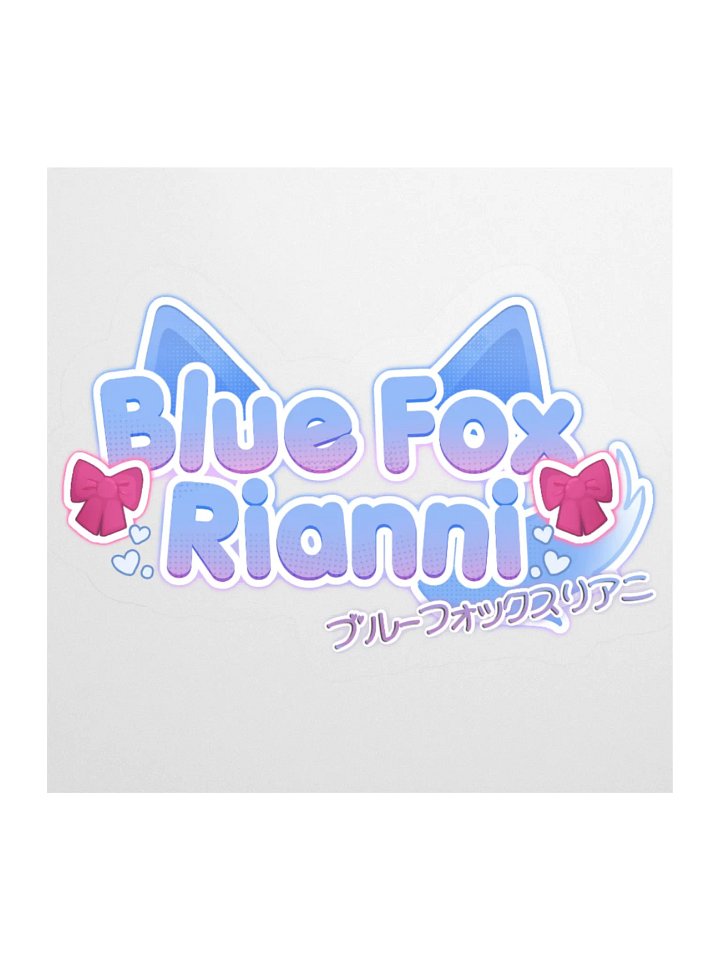 Blue Fox Vinyl Stickers product image (1)
