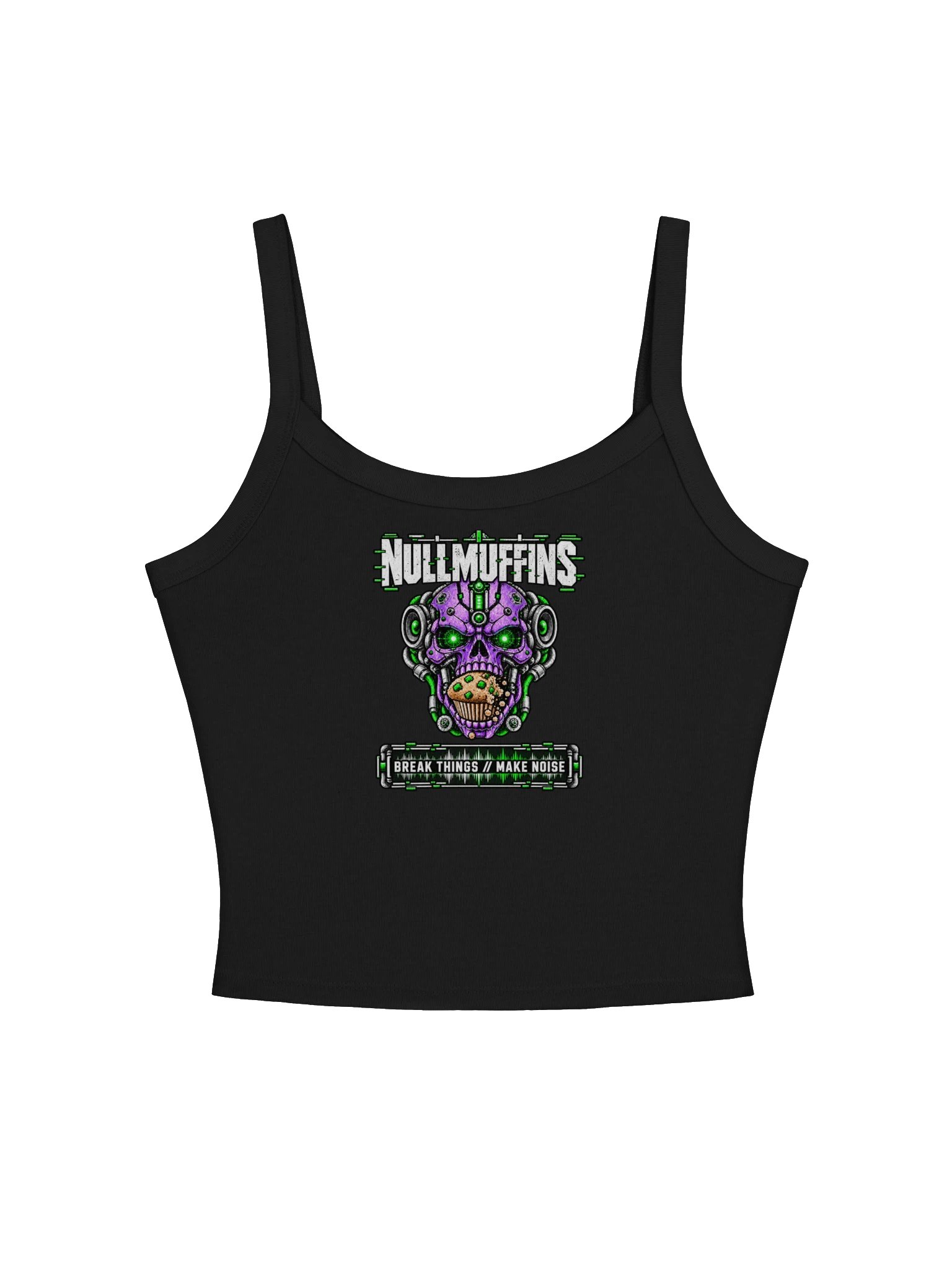 NullMuffins // Circuit Skull Micro-Rib Tank product image (1)