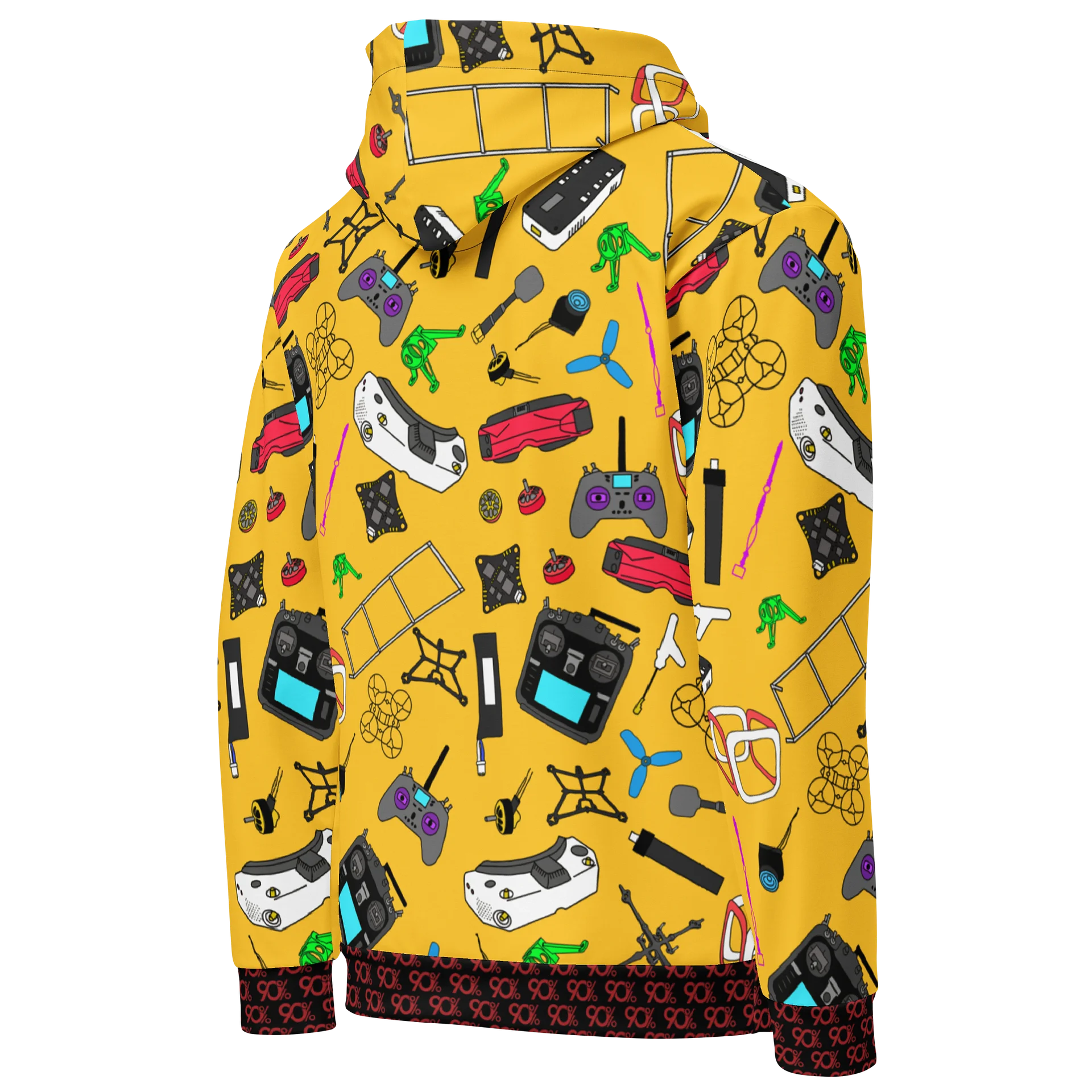 Yellow Micro FPV Hoodie product image (5)