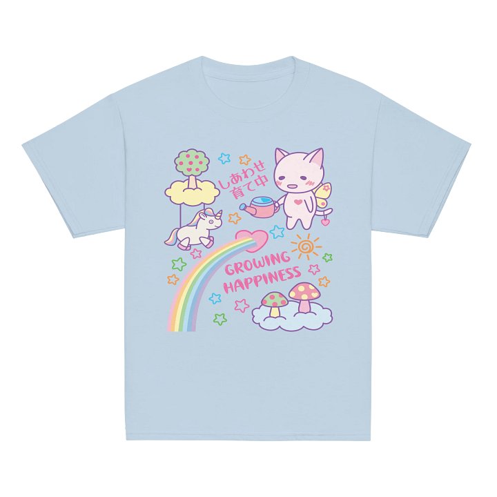 Happy Butterfly Kitty - Unisex Youth Heavyweight T-shirt product image (2)
