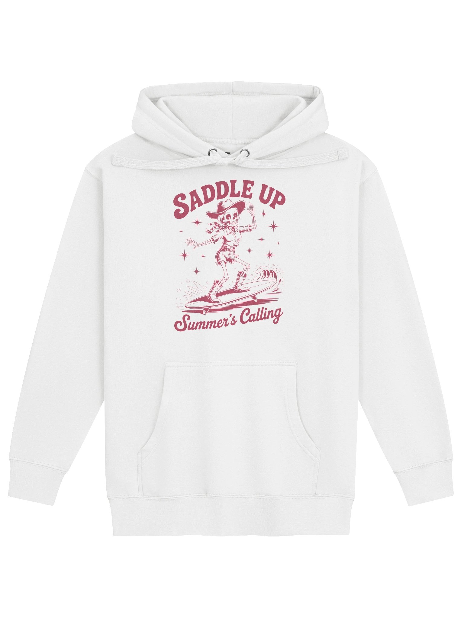 Saddle Up, Summer's Calling — Cowboy Skeleton Surf Hoodie product image (1)