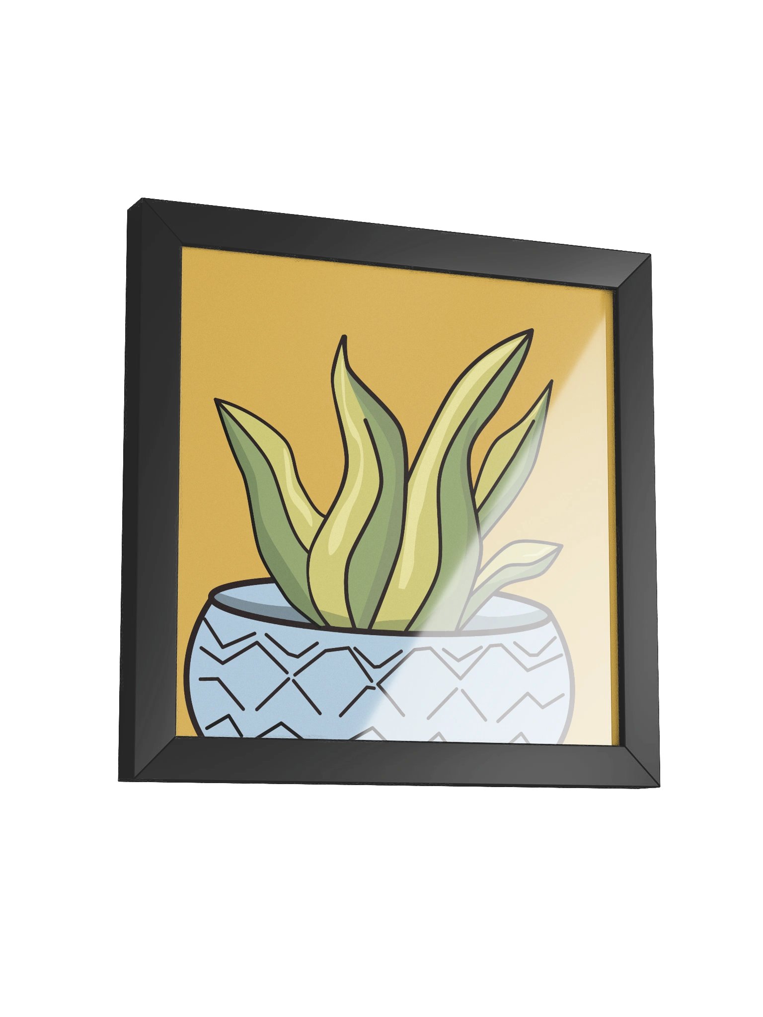 The Aloe Vera Design - Sunny Succulent Framed Wall Art product image (3)
