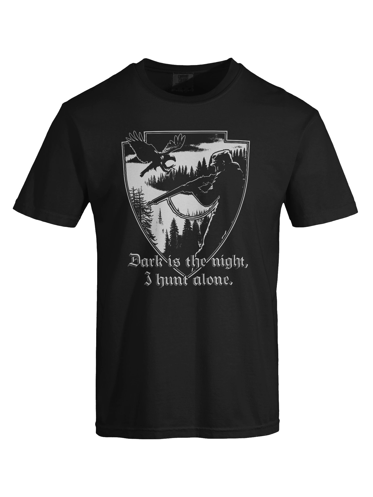 "I HUNT ALONE" TSHIRT BACKPRINT product image (5)