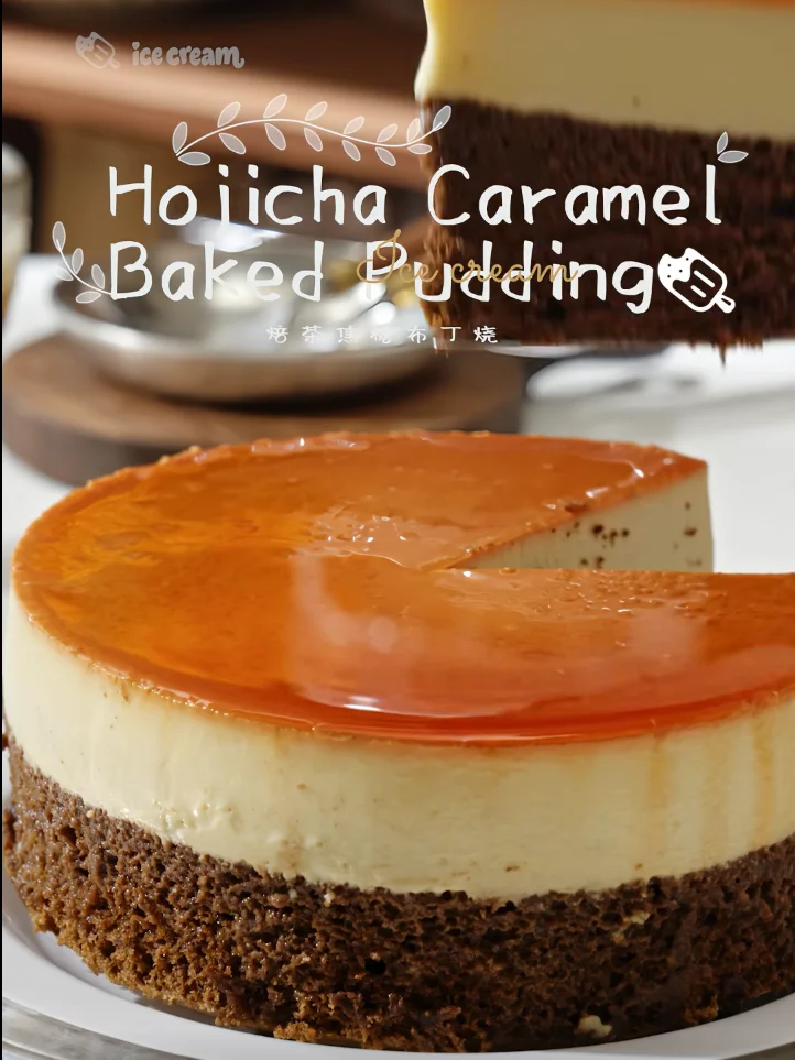 Hojicha Caramel Baked Pudding Tutorial product image (1)