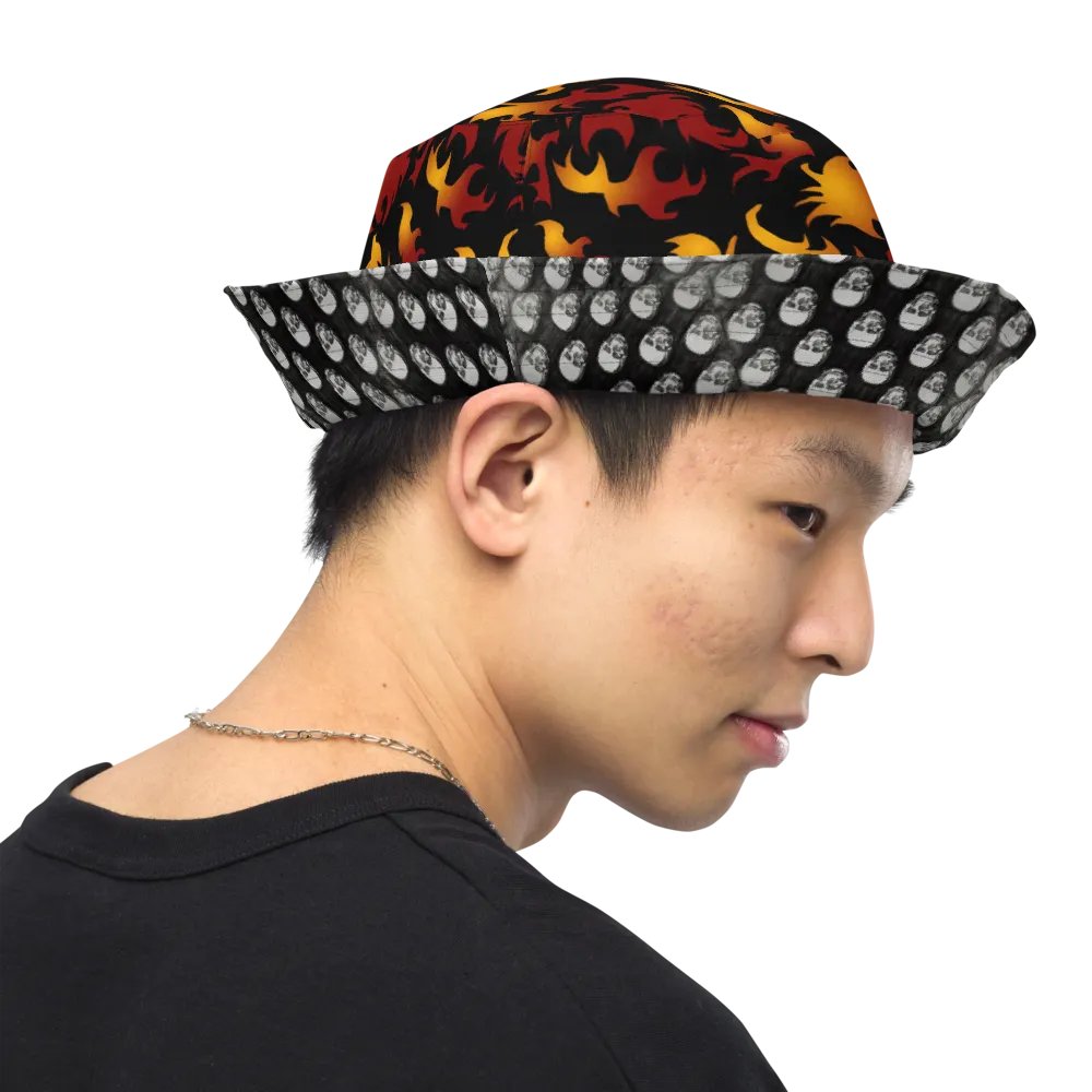 Skulls and Flames Buckethat product image (12)