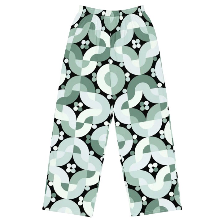 BUIII Retro Harmony: Mint Oasis Wide-Leg Pants product image (1)