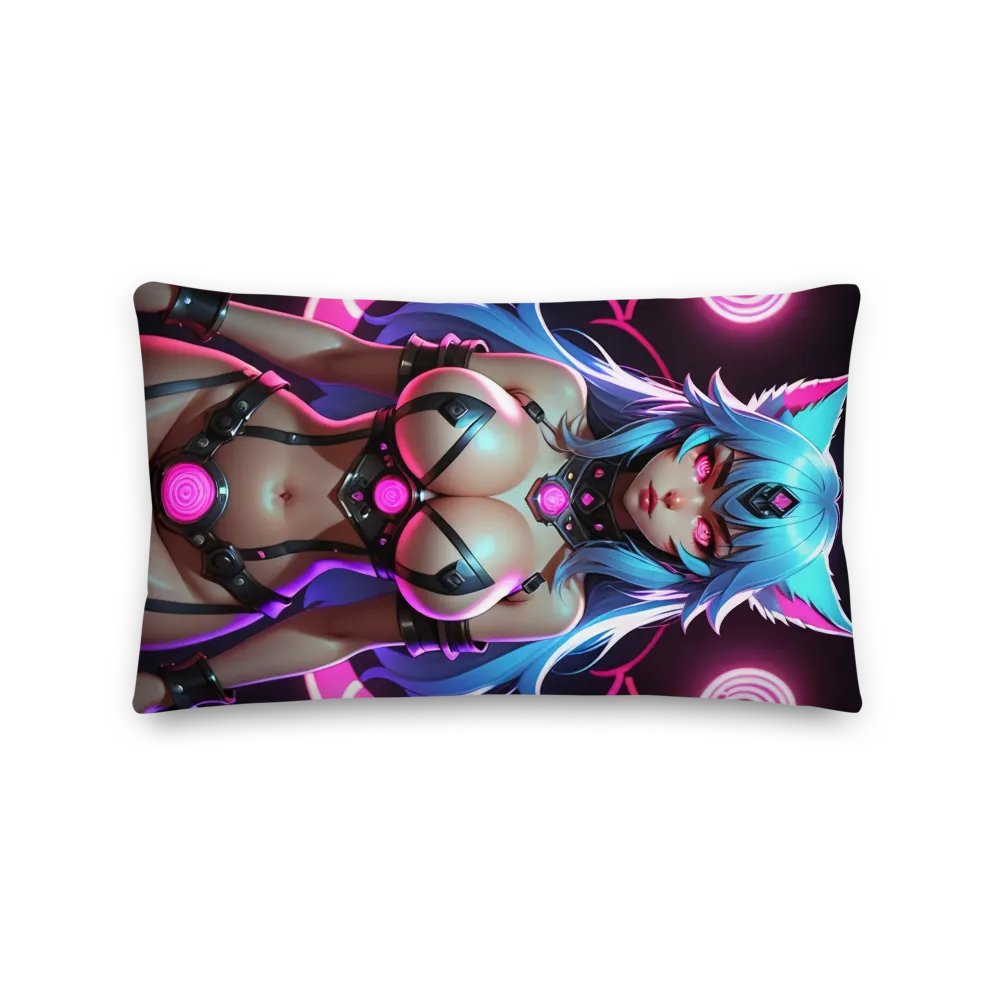 Cyber Wolf Premium Pillow product image (3)