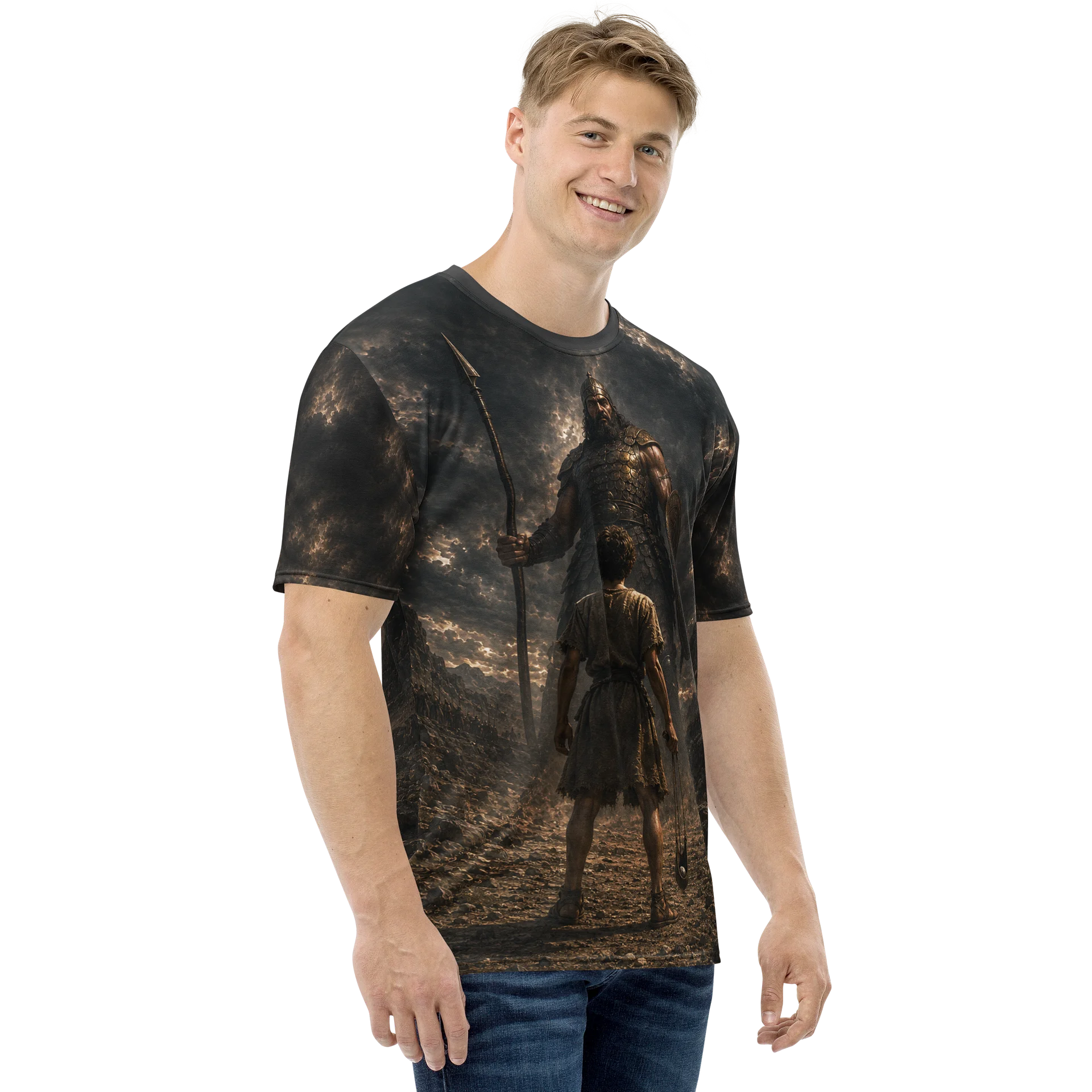 David & Goliath — Faith Over Fear All-Over Tee product image (4)