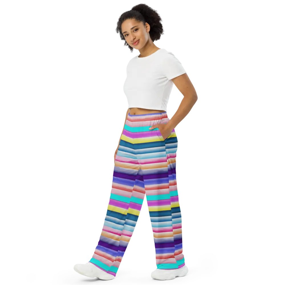 Cotton Candy Stripes Wideleg Pants product image (4)