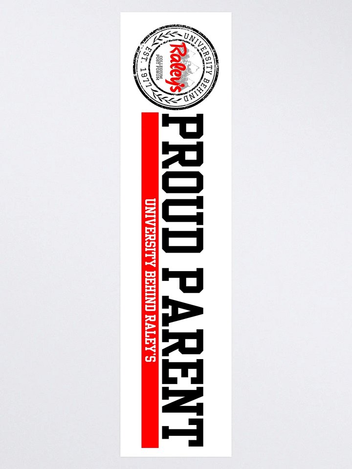 UBR Proud Parent Bumper Sticker product image (2)