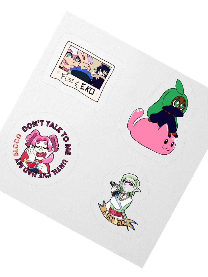 4PC All for One Character Sticker Sheet product image (4)