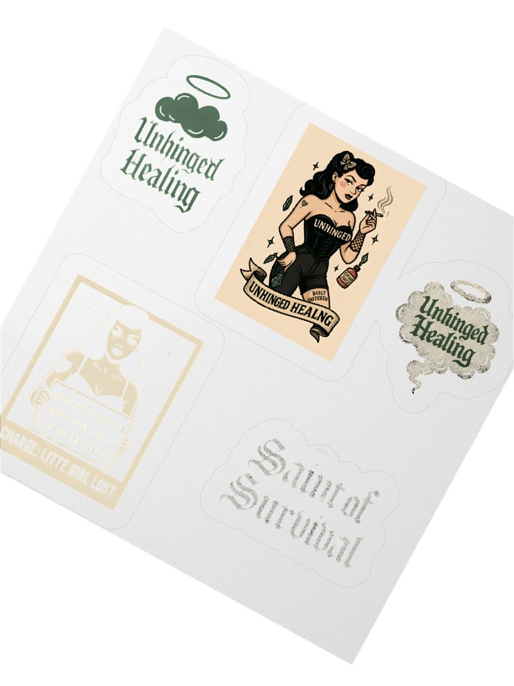 Vintage Retro Kiss Cut Sticker Set product image (5)