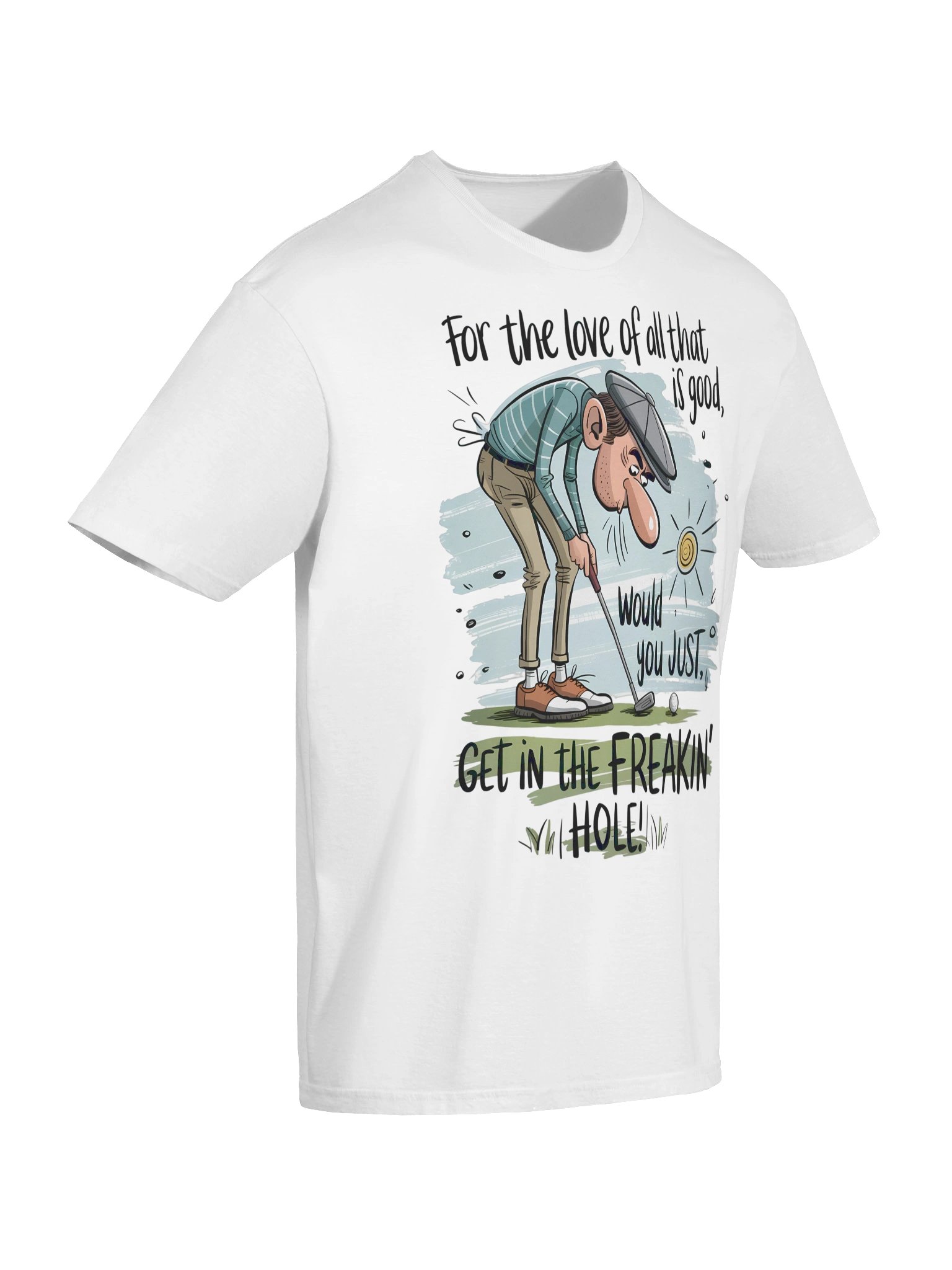 Frustrated Golfer Cartoon T-Shirt product image (10)
