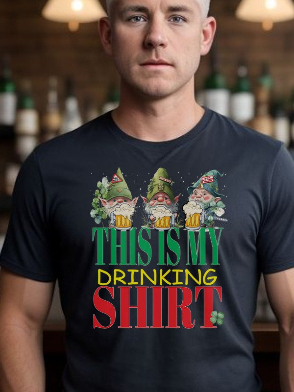 This Is My Drinking Leprechauns Funny St Patrick's Day Beers T-Shirt product image (1)